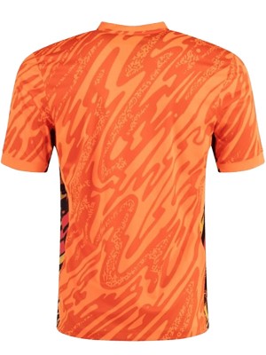 England maillot de gardien de but uniforme de football orange kit de football maillot haut de sport homme 2024-2025